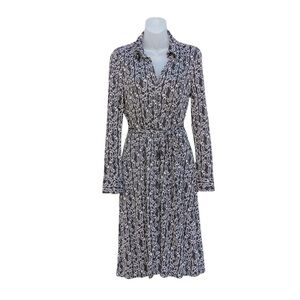 Inc International Concepts | 100% Silk Black and White Patterned Dress